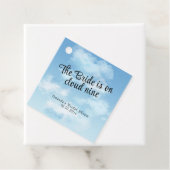 Jungverliebte Braut im siebten Himmel: Junggeselli Geschenkanhänger (Beispiel)