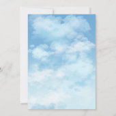 Jungverliebte Schwebt Im Siebten Himmel Junggesell Einladung (Rückseite)