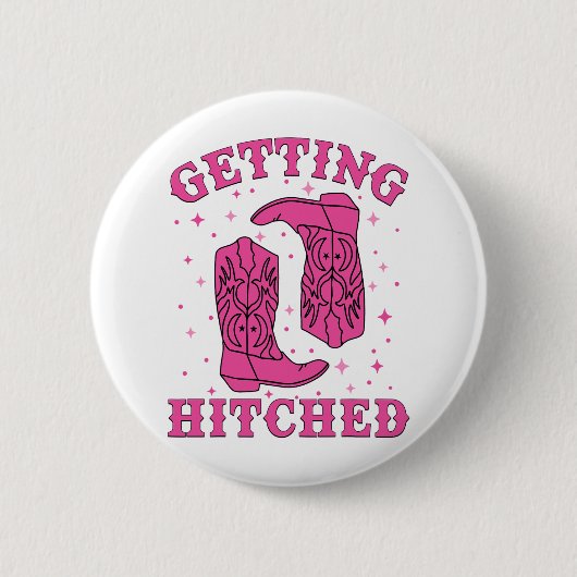 Jungvermählte Braut Bräutigam westliche Hochzeit J Button (Vorderseite)
