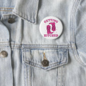 Jungvermählte Braut Bräutigam westliche Hochzeit J Button (Beispiel)