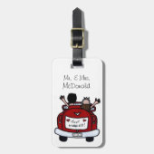 Jungvermählten-Gepäckanhänger Gepäckanhänger (Vorderseite vertikal)