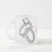 Jungvermählten Mattglastasse (Links)