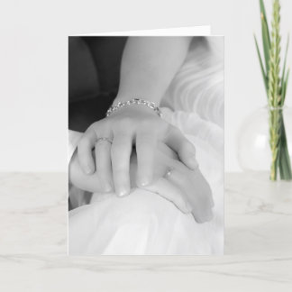 Jungvermählten übergibt II, Glückwünsche Karte