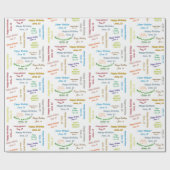 Juni, 13 Geburtstag Geschenkpapier (Flach)