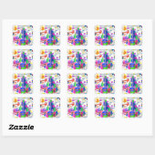 Juni, 16 Kindergeburtstag Stickers (Blatt)