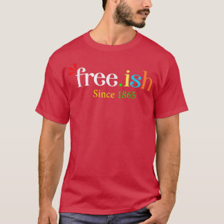 Juni 1865 Accents Black History Prid T-Shirt