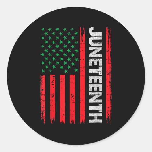 Juni 1865 Afrikanisch Runder Aufkleber (Vorderseite)