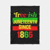 Juni 1865 Black History African American Freedom Fleecedecke (Vorderseite)