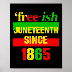 Juni 1865 Black History African American Freedom Poster
