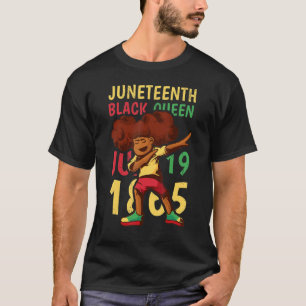 Juni 1865 Black Queen Melanin Girl Magic Africa T-Shirt