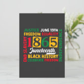 Juni 1865 einladung (Stehend Vorderseite)