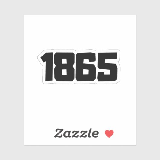 Juni 1865 Vinyl Sticker (Blatt)