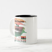 Juni 1865 von Ketten zu ändern Zweifarbige Tasse (Vorderseite Links)