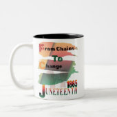 Juni 1865 von Ketten zu ändern Zweifarbige Tasse (Links)