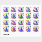 Juni, 18 Kindergeburtstag Stickers (Blatt)