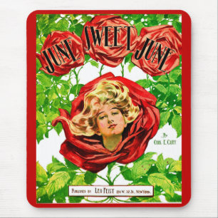 Juni 1908 Druck der Notenblätter des Sweet June Mousepad