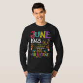 Juni 1945 Mädchen sind Sonnenschein 77 Jahre alt B T-Shirt (Vorne ganz)