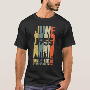 Juni 1955 67 Geburtstag 67 Jahre alt 1955 Geburtst T-Shirt