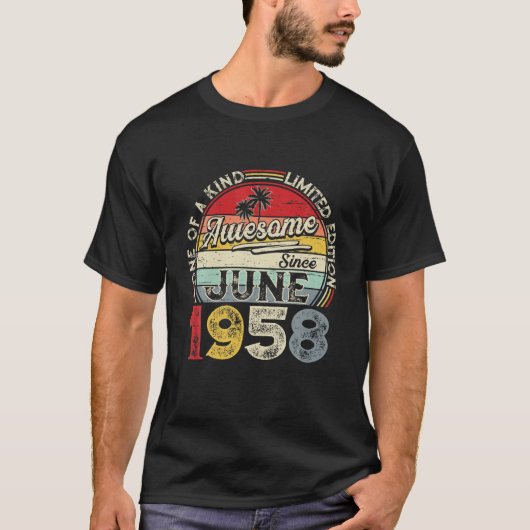 Juni 1958 Limited Edition Outfit Retro 63Rd Bday G T-Shirt (Vorderseite)
