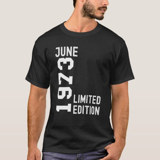 Juni 1973 Happy Birthday Party T-Shirt (Vorderseite)