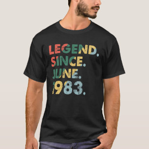 Juni 1983 Legendäre Jahr 1983 Retro Legend seit 1 T-Shirt