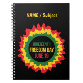 Juni 19. Name Notizblock (Vorderseite)