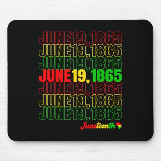 Juni 19 Pride Africa 1865 Men W Mousepad (Vorne)