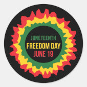 Juni 19. runder aufkleber (Vorderseite)