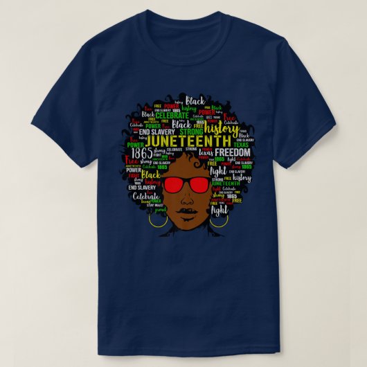 Juni 19. Unabhängigkeit D T-Shirt (Design vorne)