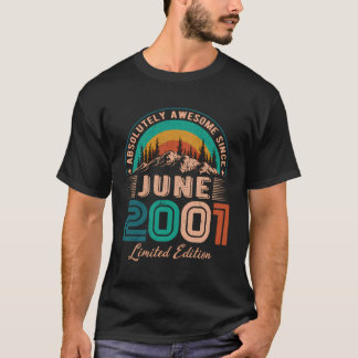 Juni 2001 Geburtstag Phantastisch seit Juni 2001 T-Shirt
