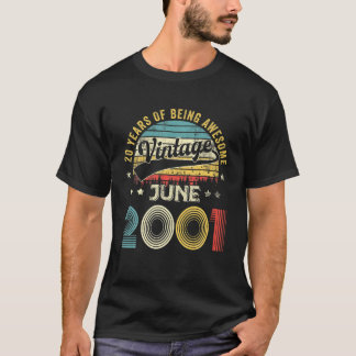 Juni 2001 limitierte Ausgabe Retro 20th Bday 20 Ja T-Shirt