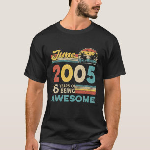 Juni 2005 erschüttert 16. Geburtstag 16 Jahre alt T-Shirt