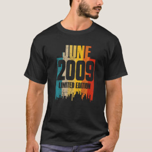 Juni 2009 13 Jahre alte Geburtstags-Vintage T-Shirt