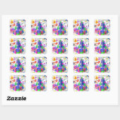 Juni, 24 Kindergeburtstag Stickers (Blatt)