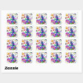 Juni, 25 Kindergeburtstag Stickers (Blatt)