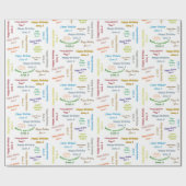 Juni, 6 Geburtstag Geschenkpapier (Flach)