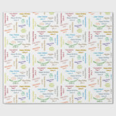 Juni, 8. Geburtstag, Geschenkpapier (Flach)