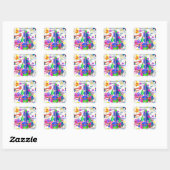 Juni, 9 Kindergeburtstag Stickers (Blatt)