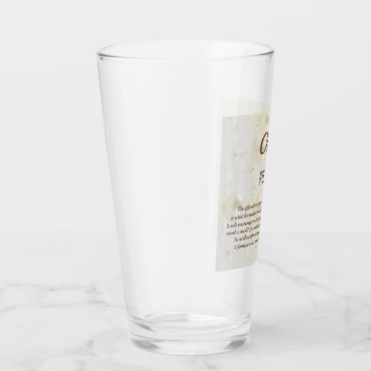 Juni Birthstone Pearl Design Glas (Rechts)