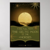 Juni ~ Der keltische Vollmond der Pferde Poster (Vorne)