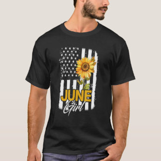 Juni Flag 50. Geburtstag 40. Geburtstag für Männer T-Shirt