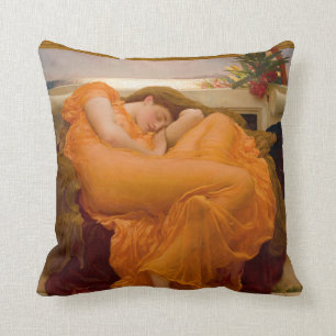 Juni - Frederic-Lord Leighton flammen Kissen