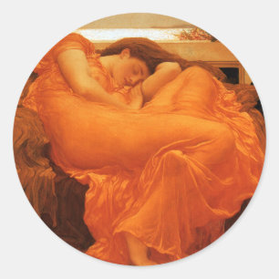 Juni Frederton Leighton Fine Art Runder Aufkleber