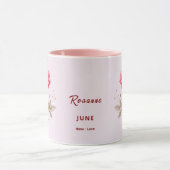 Juni Geburtsmonat Blume Custom Coffee Tasse (Zentrum)