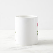 Juni Geburtsmonat Blume Rosa Rote Rosen Kaffeetasse (Mittel)