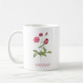 Juni Geburtsmonat Blume Rosa Rote Rosen Kaffeetasse (Links)