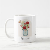 Juni-Geburtsmonats-Blumen-Tasse Kaffeetasse (Links)