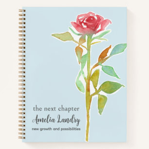 Juni Geburtstagsblumen-Tagebuch Rosa Rosenknospens Notizblock