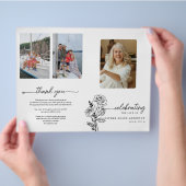 Juni Geburtstagsprogramm Blume Beerdigung Flyer (Hand)