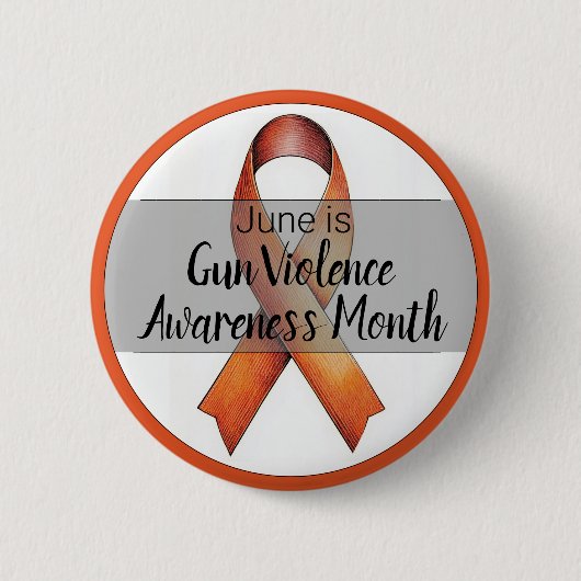 Juni Gun Gewalt Sensibilisierungsmonat Button (Vorderseite)